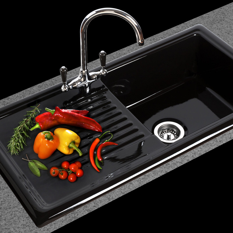 Reginox Reversible Ceramic Kitchen Sink & Drainer