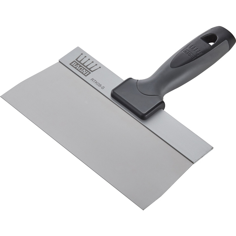 Ragni Stainless Steel Taping Knife 8" In Grey