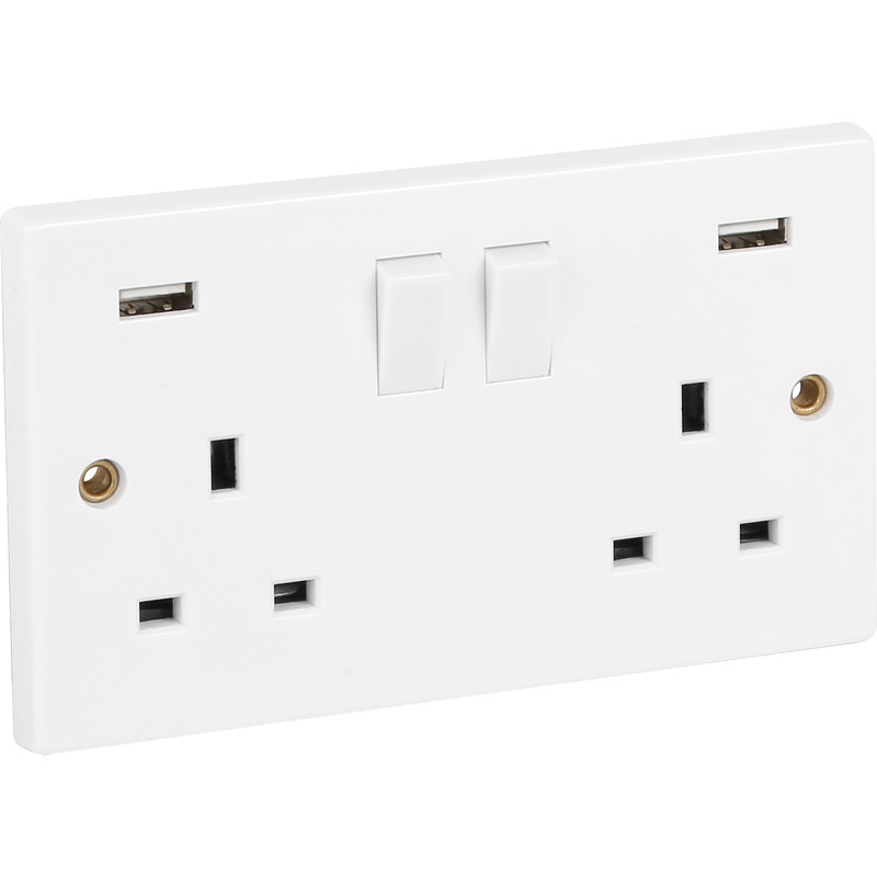 Axiom 13A Switched USB Socket