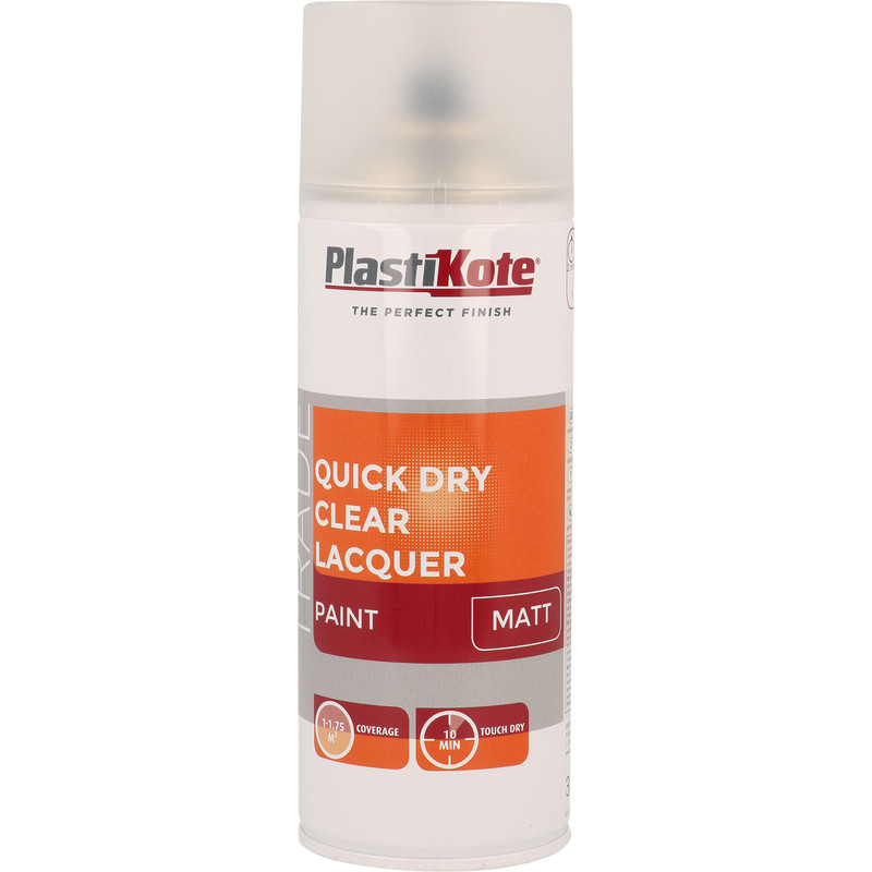 Plastikote Quick Dry Clear Lacquer Spray Paint