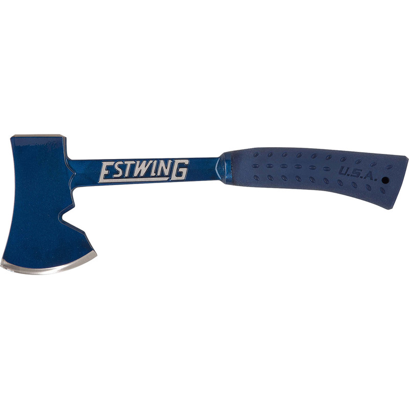 Estwing Campers Axe with Blue Nylon Vinyl Grip