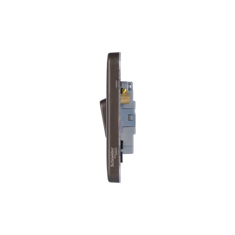 Schneider Electric Lisse Mocha Bronze Screwless 10A Isolator Switch