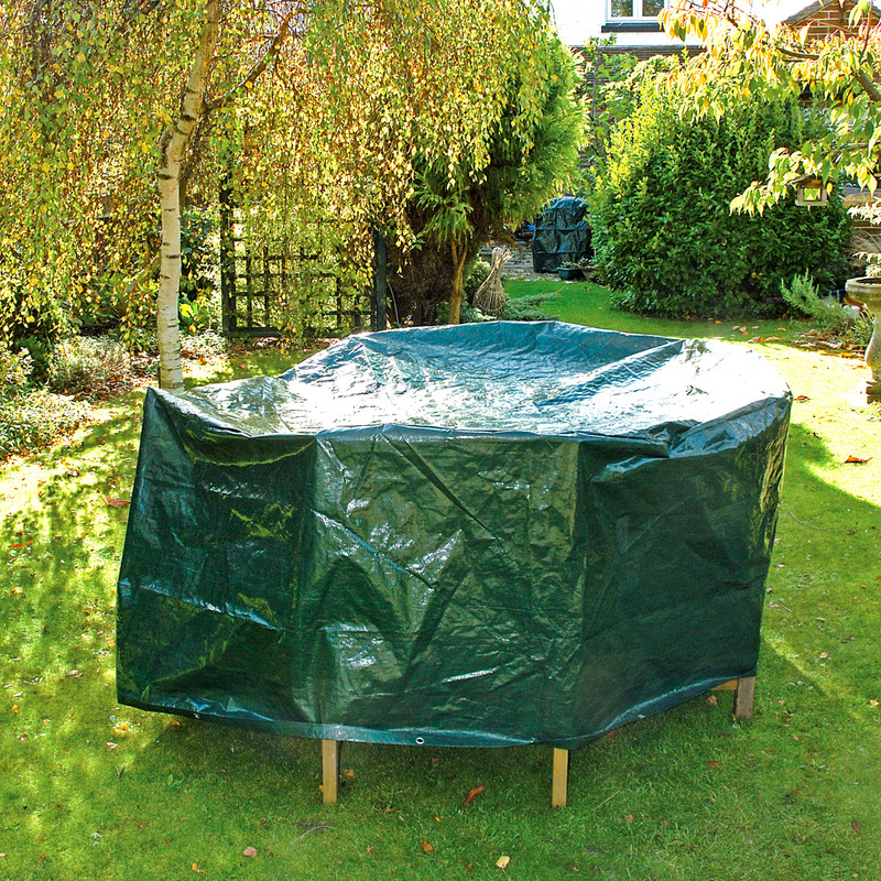 Large Garden Patio Set Cover With Steel, Large Patio Furniture Covers Uk