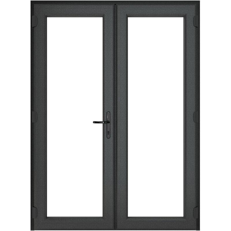Crystal uPVC Clear Glazing French Door LH Master