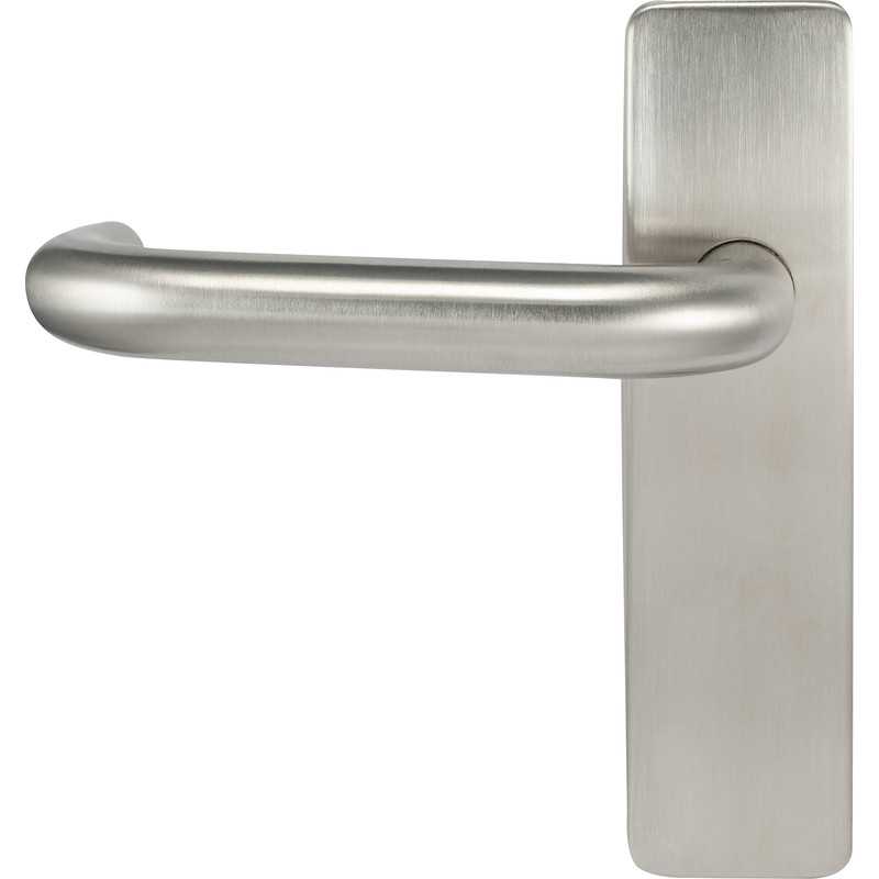 Stainless Steel Round Bar Lever on Plate