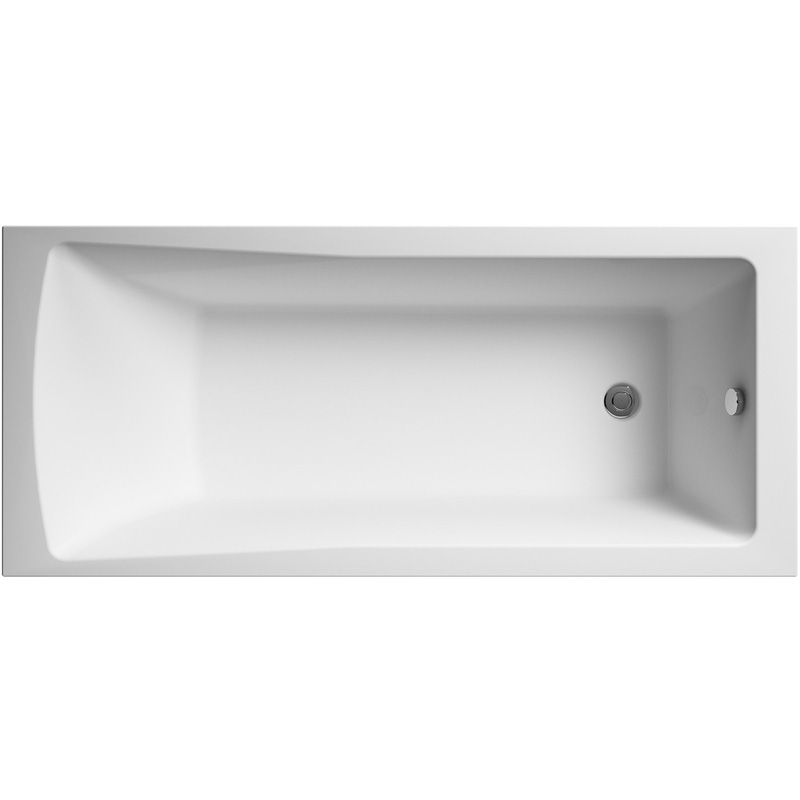 Nuie Linton Single Ended Bath 1600Mm X 700Mm In Acrylic White 168L