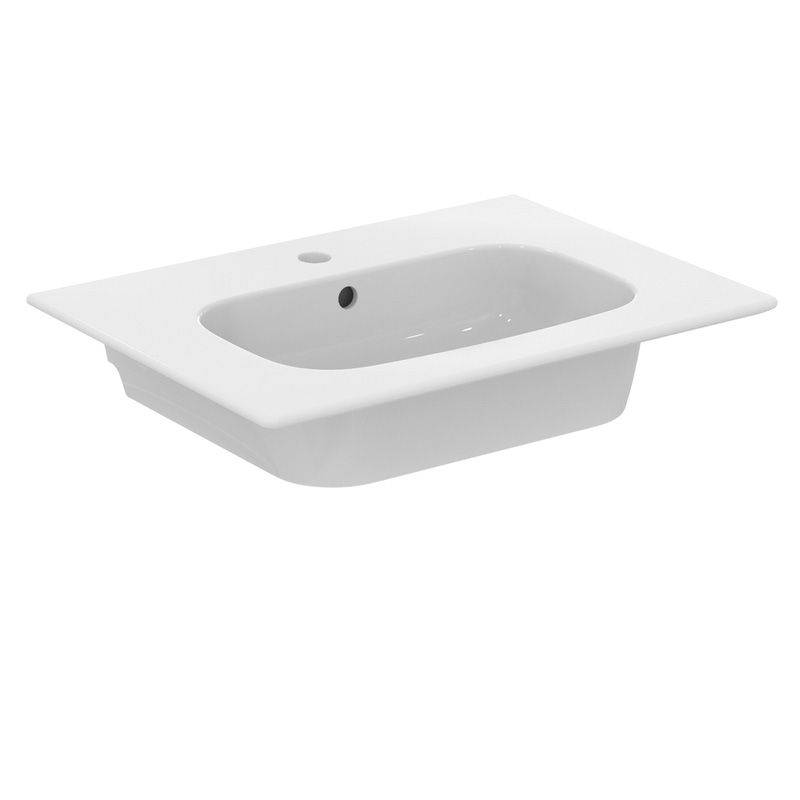 Ideal Standard i.life A Double Drawer Wall Hung Unit with Basin Matt Quartz Grey