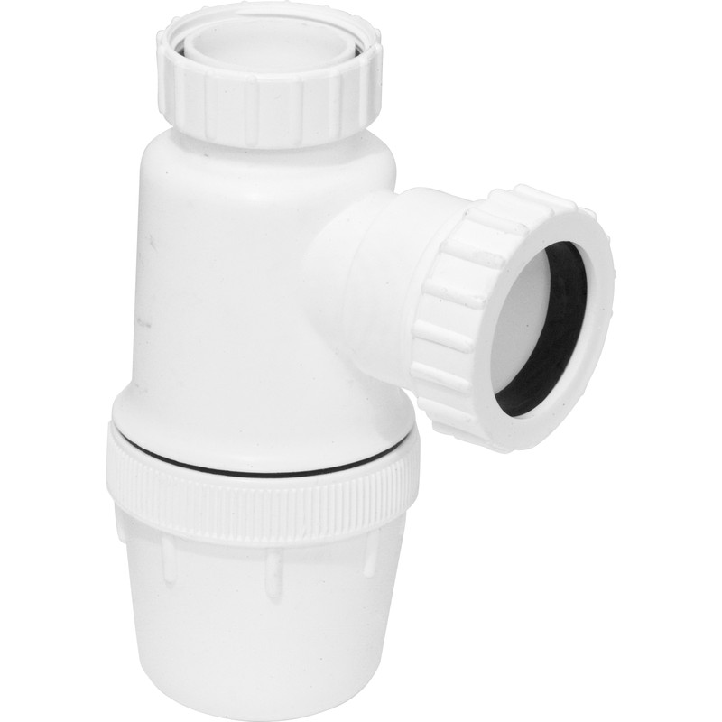 Fixed Height Anti-Vacuum Bottle Trap with 76mm Seal 38mm Inlet / 32mm Outlet