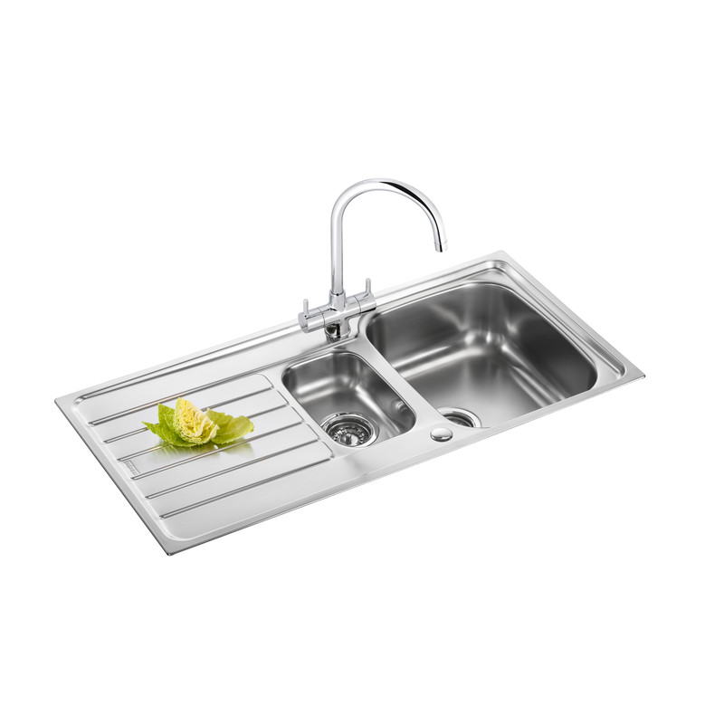 Franke Flash Reversible Stainless Steel Kitchen Sink & Drainer