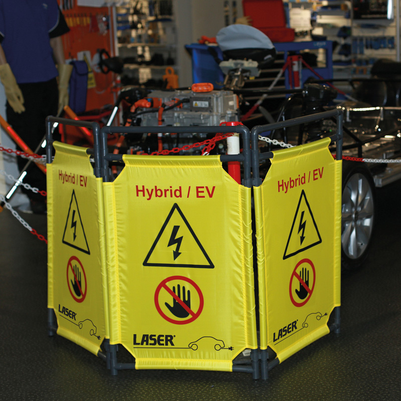Laser Hybrid/EV Folding Safety Barrier