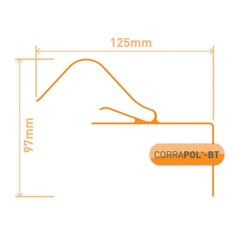 Corrapol-BT Rigid Rock n Lock Side Flashing