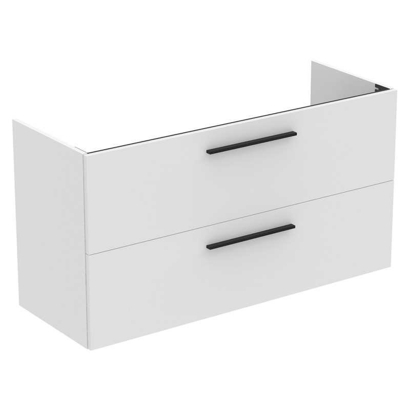 Ideal Standard i.life A Double Drawer Wall Hung Unit with Basin Matt White