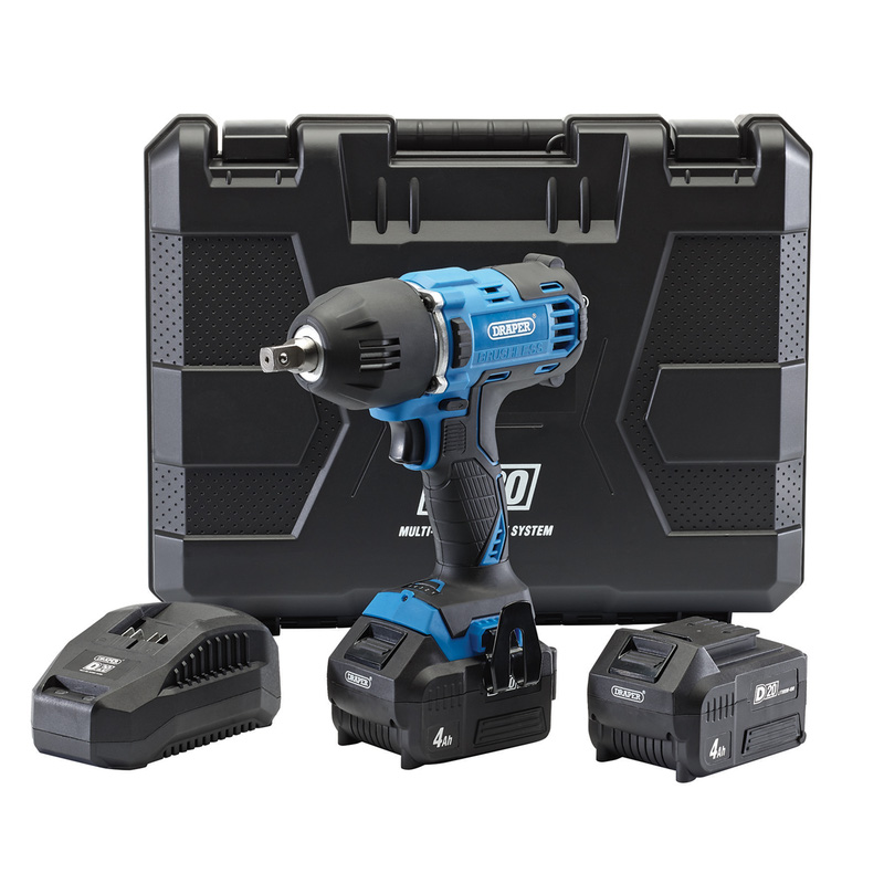 Draper D20 20V Brushless Mid Torque Impact Wrench 1 2