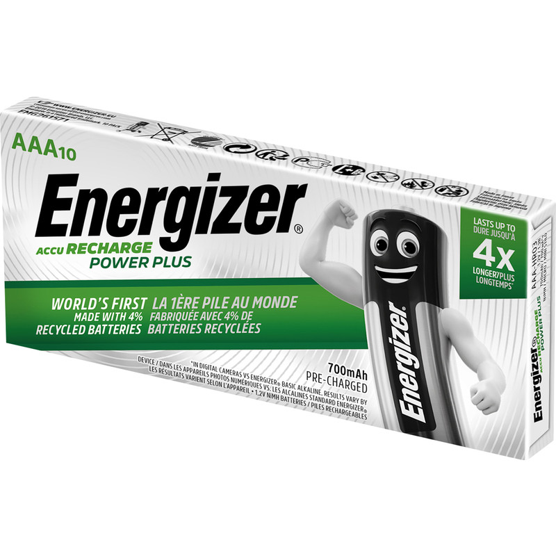 Energizer Rechargeable Batteries 700mAh DP10