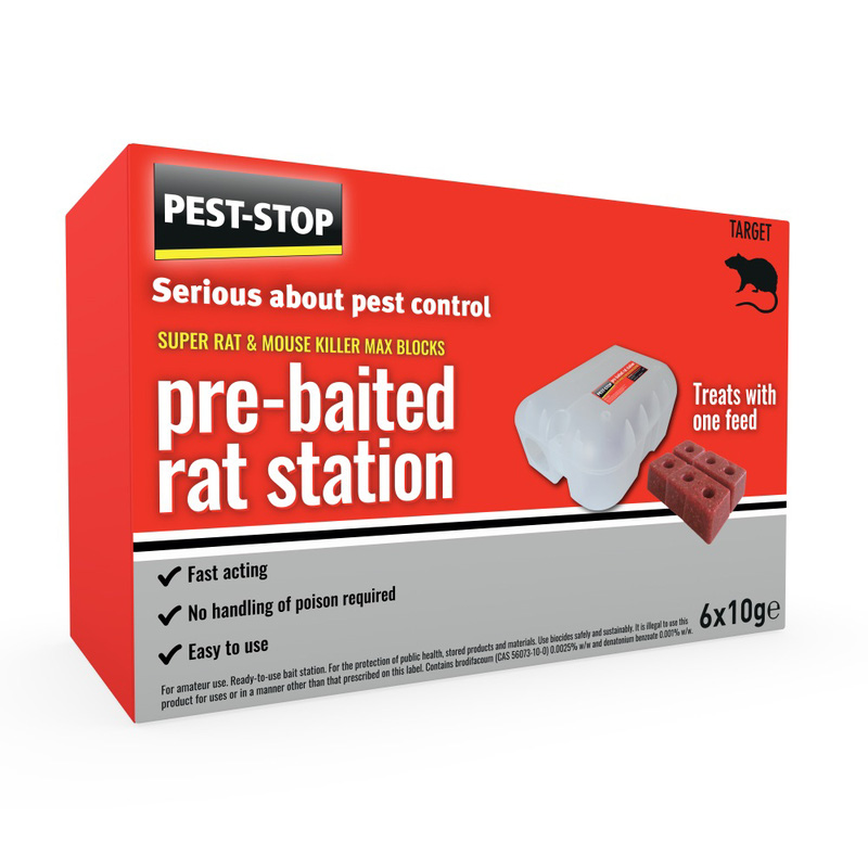 Pest Stop Pre-Baited Rat Station