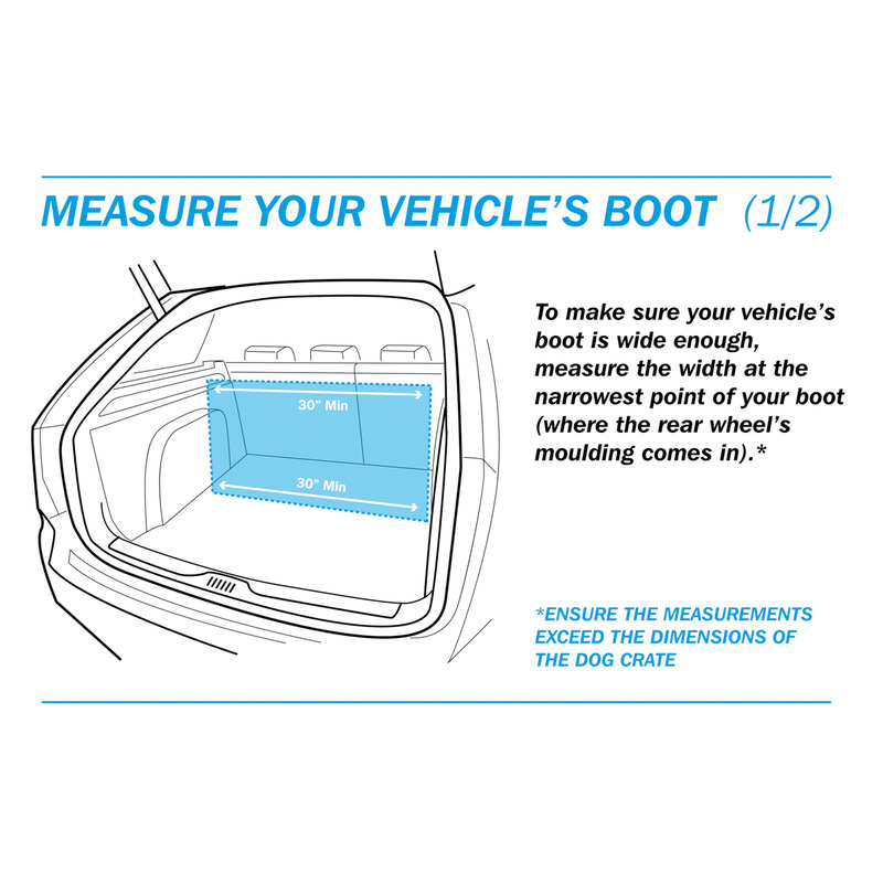 Streetwize Delux Slanted Dog Crate Medium 30" Toolstation