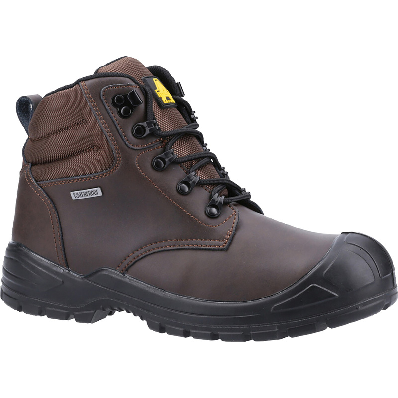Amblers Safety As241 Safety Boots In Leather Brown Size 12