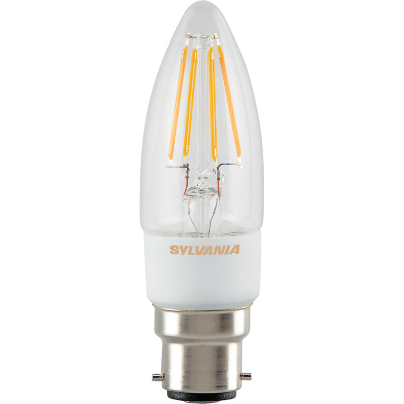 Sylvania LED Filament Effect Dimmable Candle Lamp