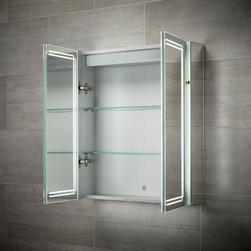 Sensio Harlow Double Door LED Mirror 700 x 600 x 138mm