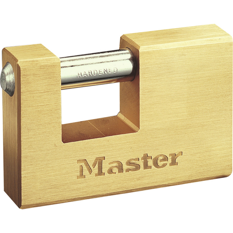 Master Lock Brass Rectangular Horizontal Padlock