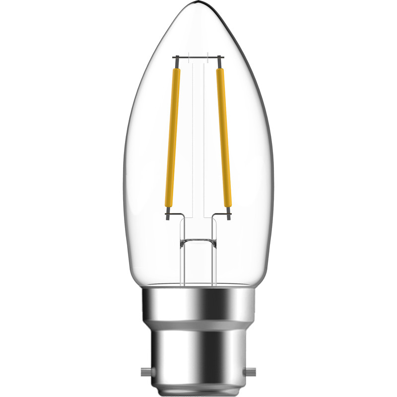 Energetic LED Filament Clear Candle Dimmable Lamp 4.8W BC 470lm
