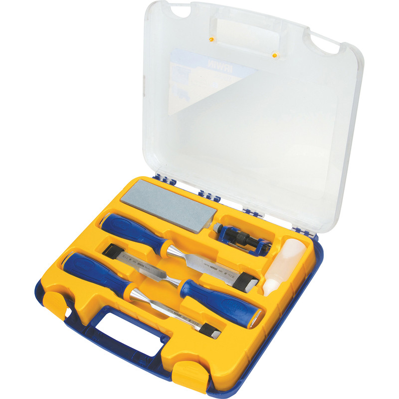 thumbnail interactive-video image 1 of Stanley Chisel Sharpening & Honing Set – 16-050 – Made In USA – Complete Kit 1 of 4