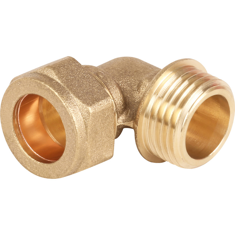 Compression 15mm Brass Elbow Bend 90° 90 Obtuse Angle Copper Fitting Diy new 