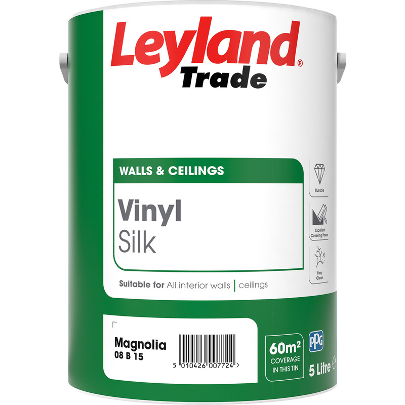 Leyland Trade Vinyl Silk Emulsion Paint 5L