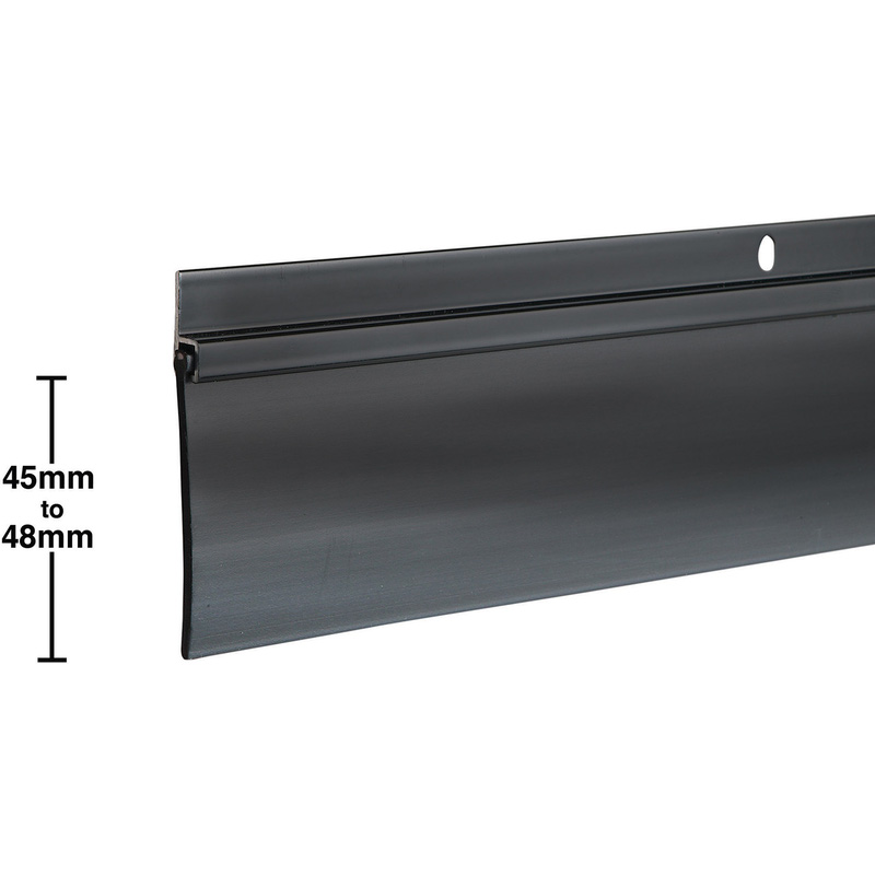Stormguard Rubber Garage Door Seal 2.5M In Black