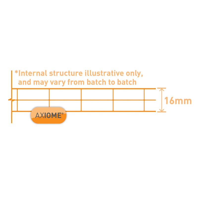 Axiome 16mm Polycarbonate Clear Twinwall Sheet