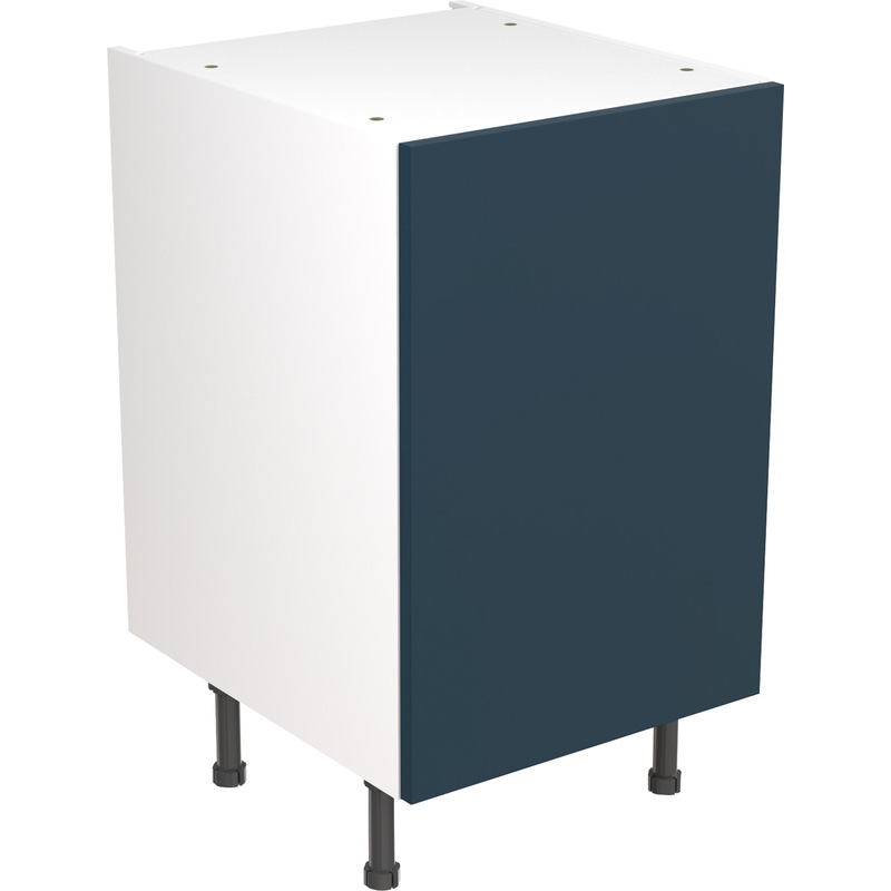 Kitchen Kit Flatpack Slab Kitchen Cabinet Base Unit Ultra Matt Indigo Blue
