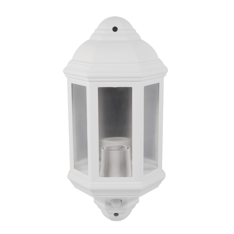 White Half Lantern 60W Eterna HL60WH IP44 