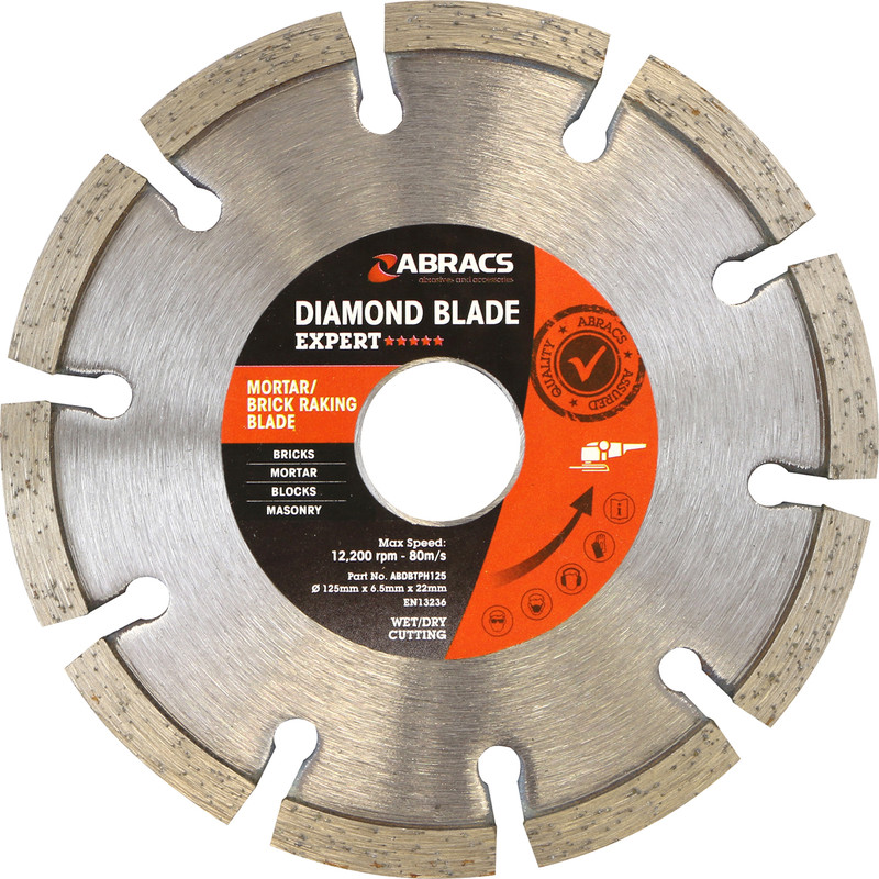 Abracs Mortar & Brick Raking Diamond Blade