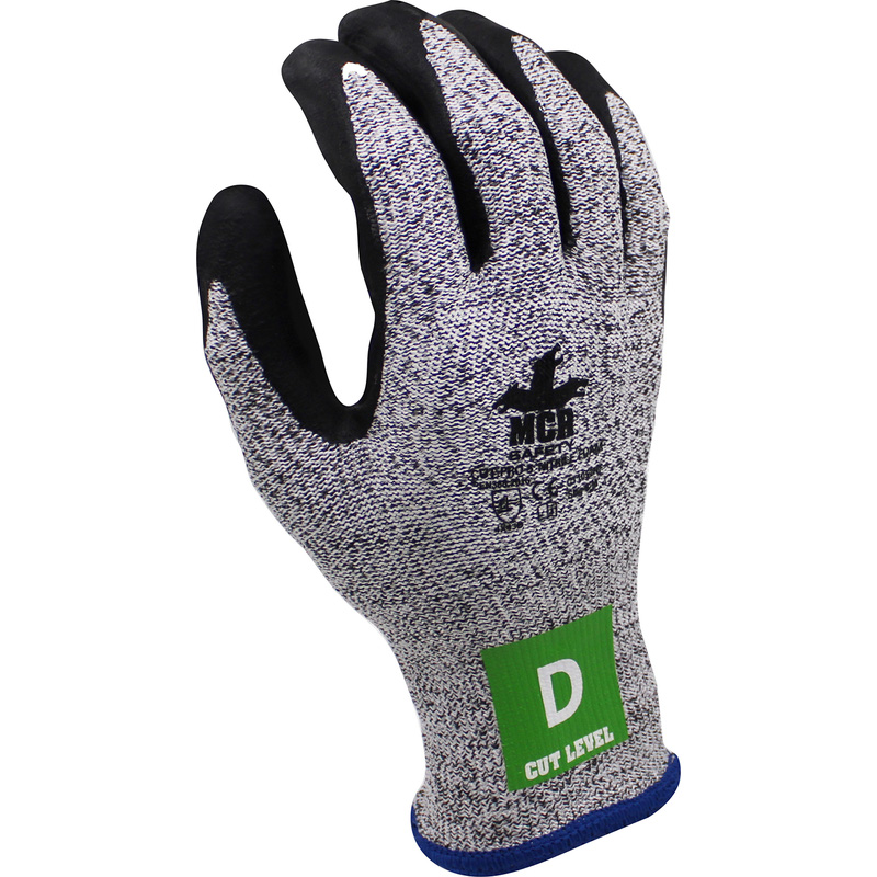 Mcr Safety Mcr Ct1052nf Nitrile Foam Cut Resistant Gloves (12 Pack) In Size Medium Grey