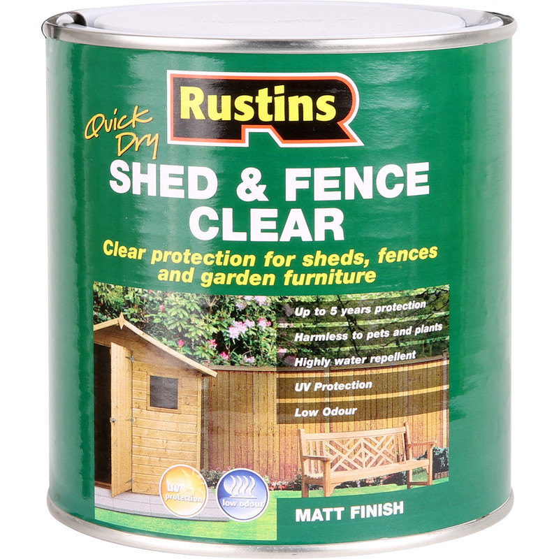 Rustins Quick Dry Shed & Fence Clear Protector
