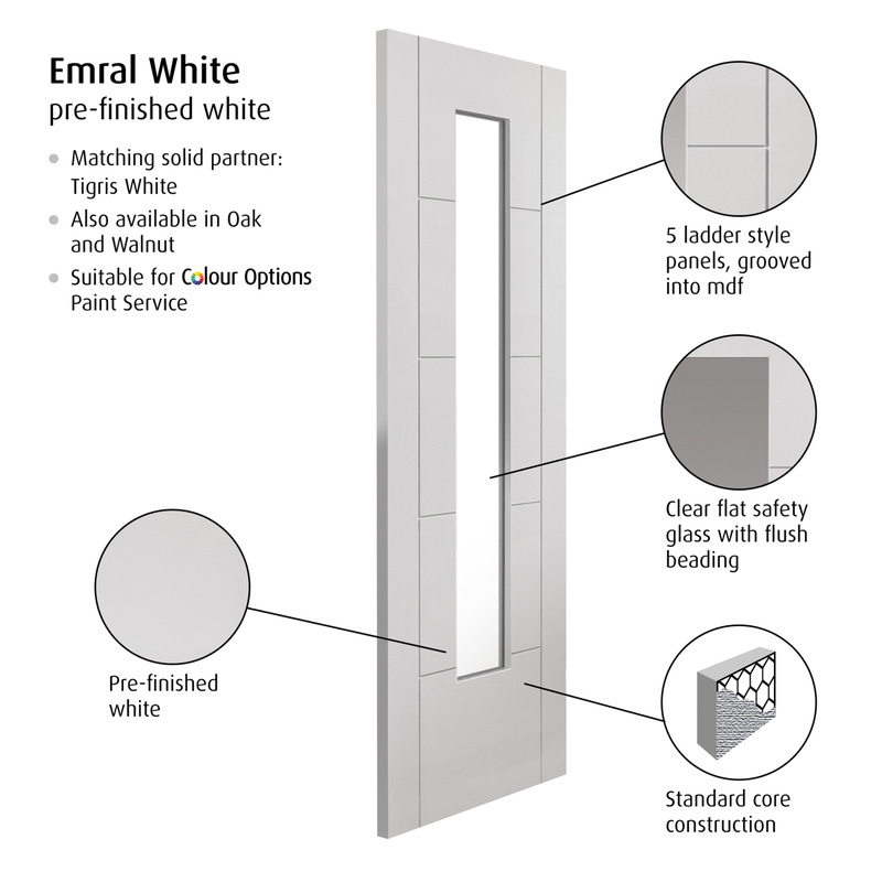Emral White Glazed Internal Door