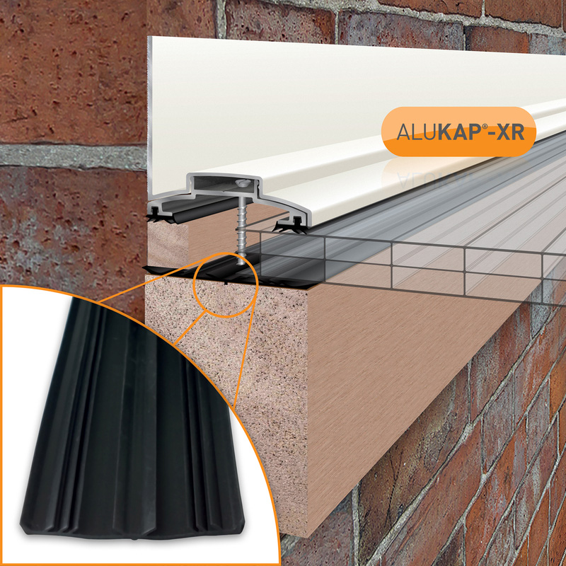 Alukap-XR Concealed Fix Wall Bar with Gasket