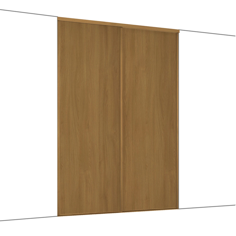 Spacepro Classic 2 Door Sliding Wardrobe Kit Oak 1185 x 2260mm