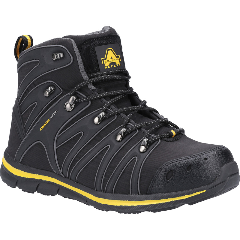 Amblers Safety As254 Safety Boots In Black, Size 12 Rubber/Steel