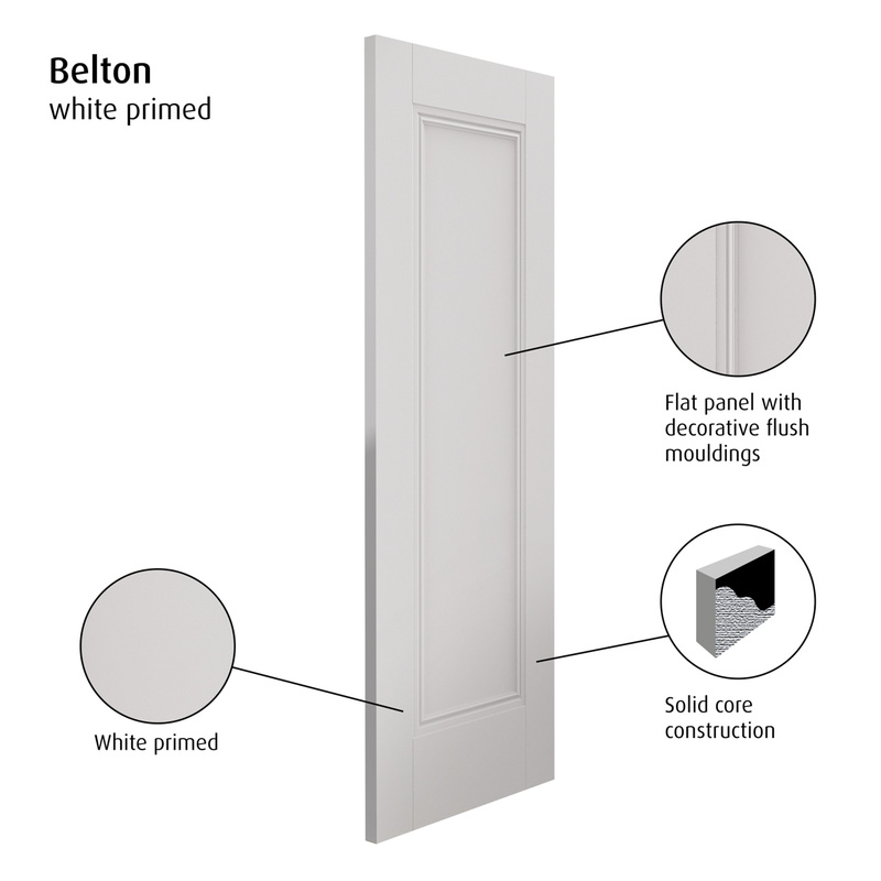 Belton 1P Primed White Internal Door FD30