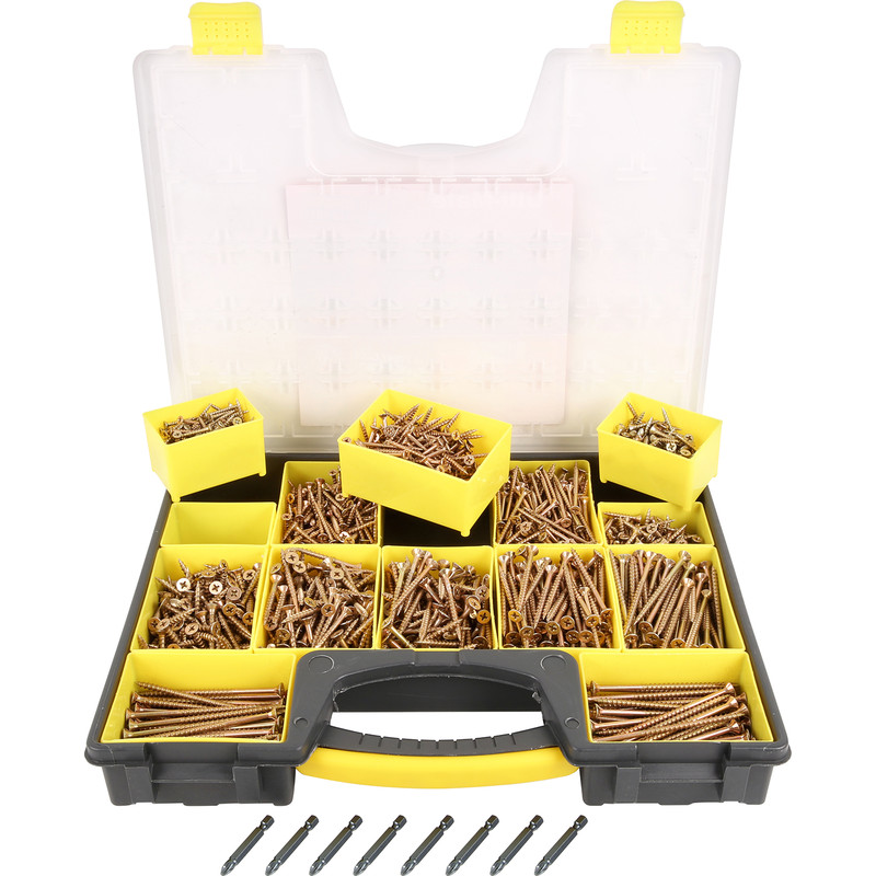 DIY 5 X 40MM Pk 200 New Ulti-Mate II Stick-Fit Zinc & Yellow Plated screws 