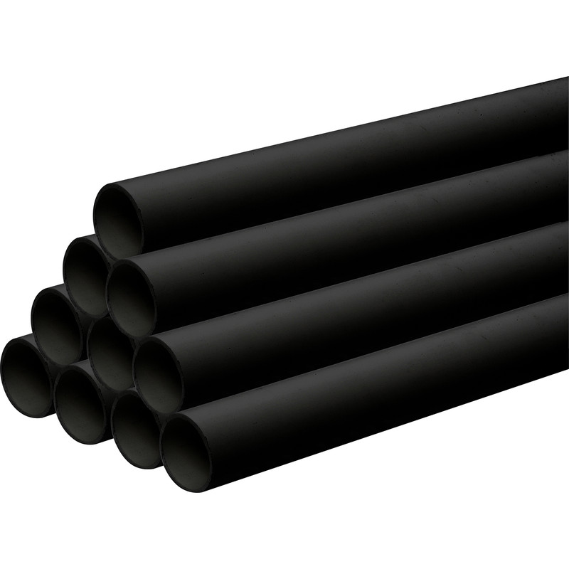 Waste Pipe 60m Pack 40mm x 3m Black 