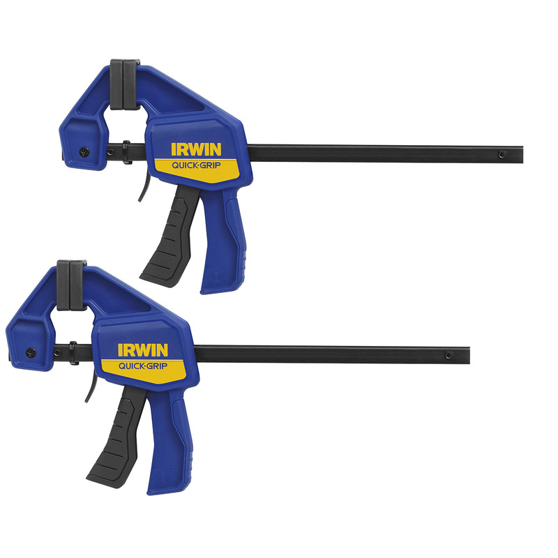 IRWIN QUICK GRIP Series Blue Reinforced Resin 2-in Jaw Width 500 lbs Force Clamp 