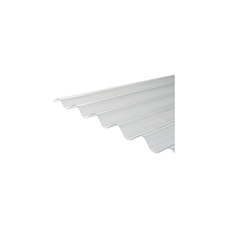 Unbranded PVC Clear Corrugated Sheet 5 Pack 2m x 950mm (5 Pack)