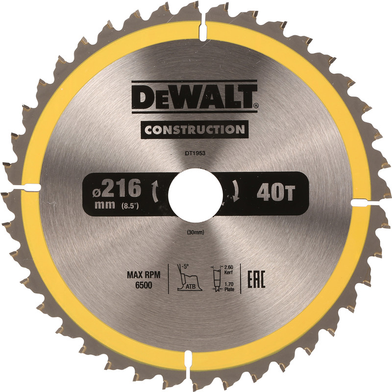 DeWalt Construction Circular Saw Blade