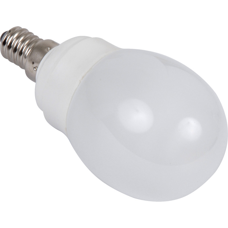 Sylvania Energy Saving CFL Golfball Lamp T2 9W SES 450lm A