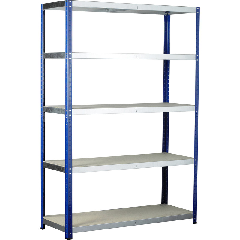 Eco Shelving Bay with Chipboard Shelves 5 Tier