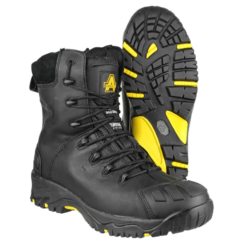 Amblers FS999 High Leg Safety Boots Black Size 11 Toolstation