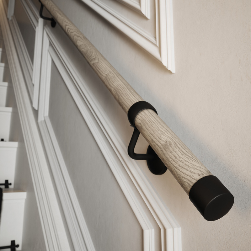 Rothley Wooden Handrail Kit 3.6m Driftwood Toolstation