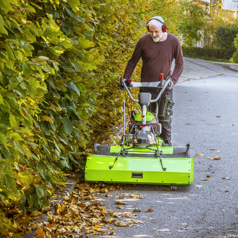 petrol brush sweeper